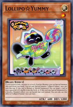 (CR) lollipo ⭐ Yummy COLLECTOR RARE Justice Hunters English Yugioh JUSH Presale - Image 1