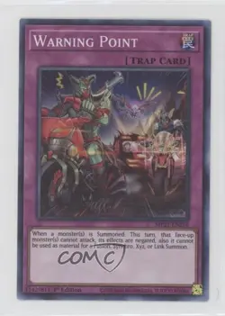 Warning Point (SR) 1st Ed. YuGiOh Tin of Ancient Battles #MP21-EN216 00ah - Image 1