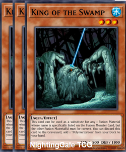 Yugioh! 3x King of the Swamp RARE Justice Hunters JUSH-EN046 - Image 1