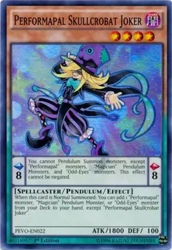 Performapal Skullcrobat - PEVO-EN022 - NM - Super Rare - 1st ed - Yugioh - Image 1