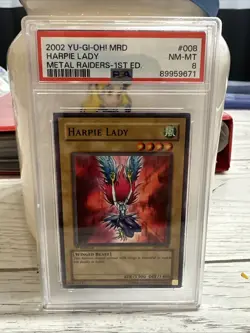 Yugioh HARPIE LADY MRD-008 1st Edition GEM MINT PSA 8 - Image 4