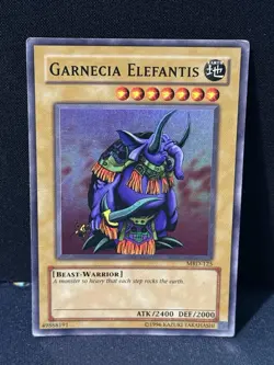 Yugioh Garnecia Elefantis MRD-125 Super Rare Holo Original Print Vintage - Image 1