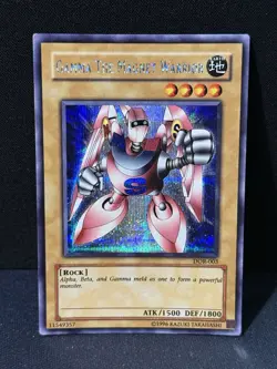 Yugioh Gamma The Magnet Warrior DOR-003 Secret Holo Rare Original Print Vintage - Image 1