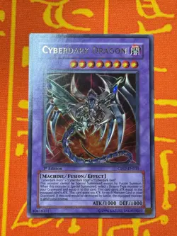 YUGIOH CYBERDARK DRAGON ULTRA RARE 1ST EDITION EXCELLENT CDIP-EN035 - Image 1