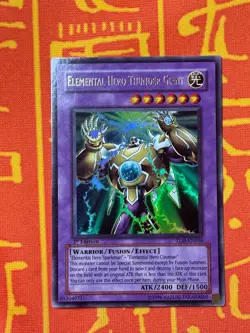 YUGIOH ELEMENTAL HERO THUNDER GIANT ULTRA RARE 1ST EDITION EXCELLENT TLM-EN036 - Image 1