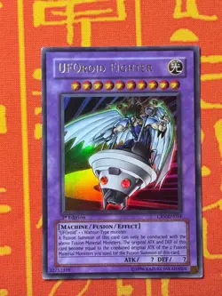 YUGIOH UFOROID FIGHTER ULTRA RARE 1ST EDITION LIGHT PLAY CRV-EN034 - Image 1