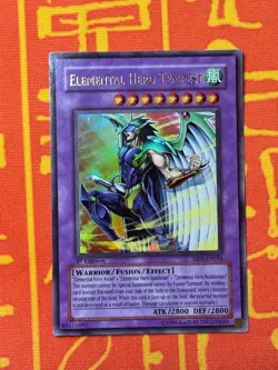 YUGIOH ELEMENTAL HERO TEMPEST ULTRA RARE 1ST EDITION LIGHT PLAY EEN-EN034 - Image 1