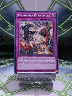 RA01-EN076 Dogmatika Punishment Secret Rare 1st Edition YuGiOh Card - Image 1