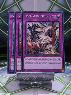 RA01-EN076 Dogmatika Punishment Secret Rare 1st Edition YuGiOh Card - Image 3