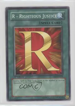 R - Righteous Justice 1st Ed. YuGiOh Jaden Yuki Starter Deck #YSDJ-EN031 0yj1 - Image 1