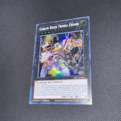 Yugioh TCG Goblin Biker Troika Griare NM Super Rare LEDE-EN045 - Image 2