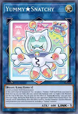 (CR) Yummy ⭐ Snatchy COLLECTOR RARE Justice Hunters English Yugioh JUSH Presale - Image 1