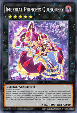 Yugioh! 3x Imperial Princess Quinquery RARE Justice Hunters JUSH-EN045 PREORDER - Image 1
