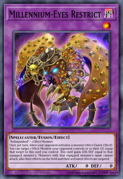 Yugioh! 3x Millennium-Eyes Restrict RARE Justice Hunters JUSH-EN047 PREORDER - Image 1