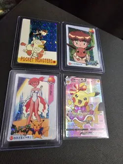 1999 Vintage Pocket Monsters Vending Prism & Cosplay Card - Lot Of 4 - Image 1