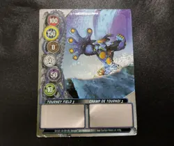 Tourney Field 3 4/48g Bakugan Mechtanium Surge Silver Gate Card Aquos Trister - Image 1