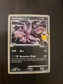 Pokemon Hydreigon C SWSH138 Celebrations Holo Black Star Promo Card NM Condition - Image 1