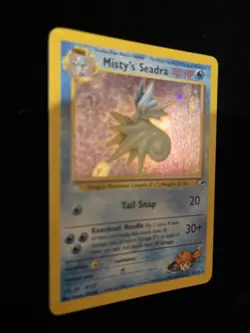 Pokemon TCG Misty's Seadra Holo Rare Card 9/132 Gym Heroes - Image 4