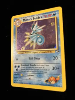 Pokemon TCG Misty's Seadra Holo Rare Card 9/132 Gym Heroes - Image 5
