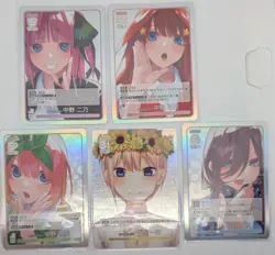 The Quintessential Quintuplets Card Game Vol 2 5 Card Lot 4 GR And 1 RR+ - Image 1