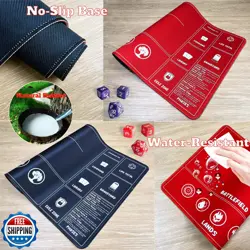 Card Game Playmats MTG Playmat for Beginner 2 Pack with Dices, Magic Mat Comm - Image 4