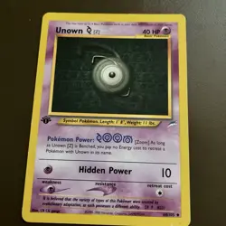 Pokemon Card - Unown [Z] Neo Destiny 1st Edition 60/105 Uncommon - Image 1