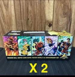 Dragon Ball Super Card Game Fusion World 1st Anniversary Set X2 USA - Image 1