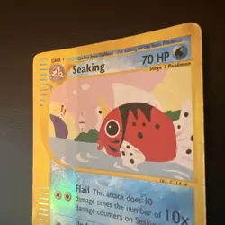 Vintage Seaking Aquapolis Reverse Holo E Reader Pokemon Card 2002 RARE print - Image 5