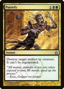 Putrefy SP Ravnica MTG Magic the Gathering Gold English Card - Image 1