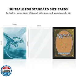 Katomula 100 MTG Card Sleeves with 100 Inner Sleeve, Textured Back Art Sleeve - Image 3