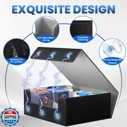 Co-opting Card Storage Box For Trading Cards 1800+,Card Deck Box With 10 Divi - Image 4