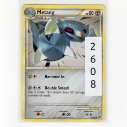 Pokemon TCG Metang 30/90 HGSS Undaunted Regular Uncommon Card EN-LP 2010 - Image 3
