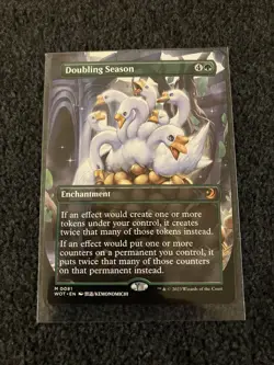 Magic The Gathering MTG - Doubling Season (Anime Borderless) - Eldraine WOT /WOE - Image 1