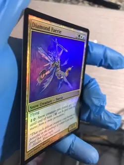 FOIL Diamond Faerie - Coldsnap - LP/NM - MTG - Condition Shown In Many Pictures - Image 3