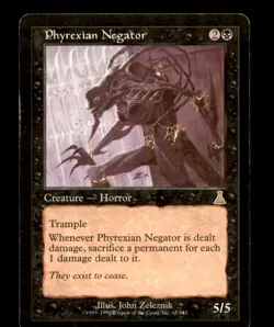 MTG Phyrexian Negator Urza's Destiny Moderate Play Magic the Gathering - Image 1