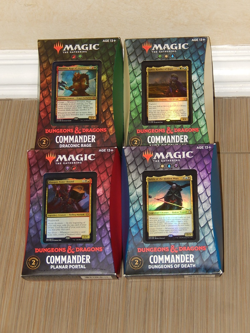 MTG Magic the Gathering Lot Of 4 Commander Deck Dungeons & Dragons Deck Box Set - Image 2