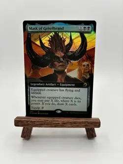 Foil Mask of Griselbrand (Extended Art) - MID 347 MTG Magic The Gathering - Image 1