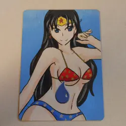 Island Alter Anime Girl Bikini Wonder Woman MTG Magic the Gathering - Image 1