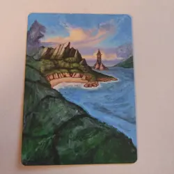 Island Hand Painted Full Art Alter MTG Magic the Gathering - Image 1
