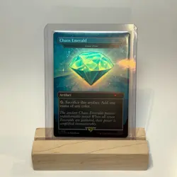 Chaos Emerald - Lotus Petal (7036) Cyan NM Mythic Foil - MTG Secret Lair x Sonic - Image 3