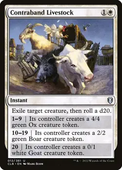 Contraband Livestock U Foil #12 | CLB Battle for Baldur's Gate | MTG - Image 1