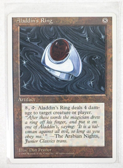 MTG Aladdin's Ring Arabian Nights Rare Magic the Gathering Artifact Card - Image 3