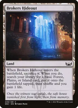 1x Brokers Hideout *FOIL* - NM - Streets of New Capenna - SPARROW MAGIC mtg - Image 1