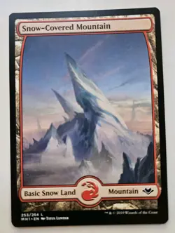 Snow-Covered Mountain NM Full Art Modern Horizons MTG - Image 1