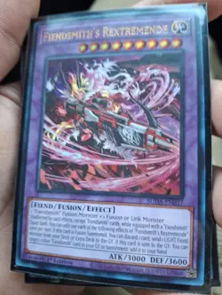 Yugioh! 1x Fiendsmith's Rextremende SUDA-EN037 Ultra Rare 1st Ed LP - Image 1