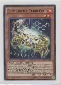 Chemicritter Carbo Crab 1st Ed. YuGiOh Invasion: Vengeance #INOV-EN024 0yj1 - Image 1