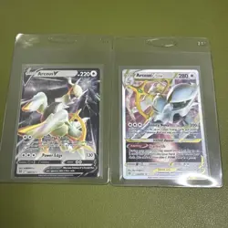 Arceus VSTAR 123/172 & Arceus V 122/172 Metal Card Set of 2 - Arceus UPC - Image 7
