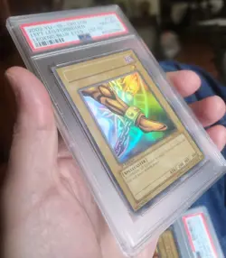 Yugioh Left Leg Of The Forbidden One LOB-121 1st Edition PSA 8 NM-MT Ultra Rare! - Image 2