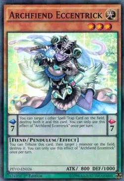 Archfiend Eccentrick - PEVO-EN026 - NM - Super Rare - 1st ed - Yugioh - Image 1