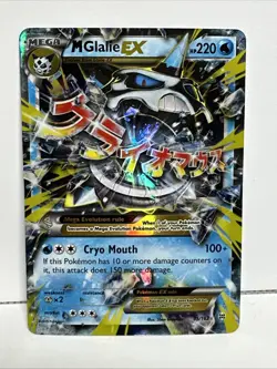 Pokemon TCG MEGA M Glalie EX Breakthrough 35/162 Holo RARE English Card - Image 1